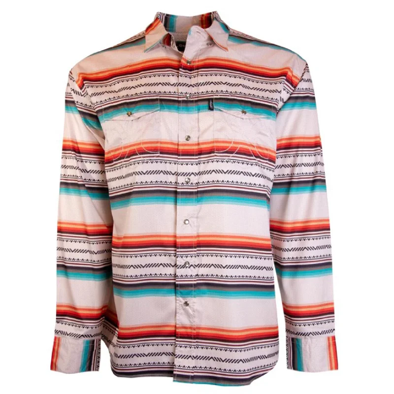 Men's genuine leather western boots with a snake - skin inlayHooey Youth SOL Cream Serape Long Sleeve Men's genuine leather western boots with a snake - skin inlayHooey Youth SOL Cream Serape Long Sleeve