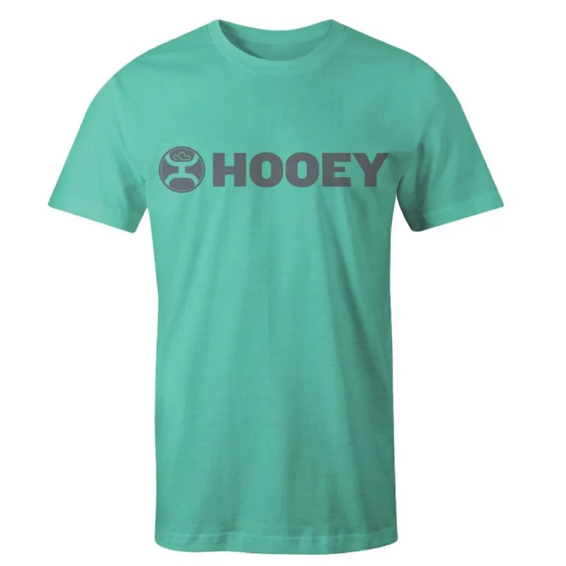 Western - style men's boots with intricate tooling and stitchingHooey Men's Teal Lock-Up Logo Tee Western - style men's boots with intricate tooling and stitchingHooey Men's Teal Lock-Up Logo Tee