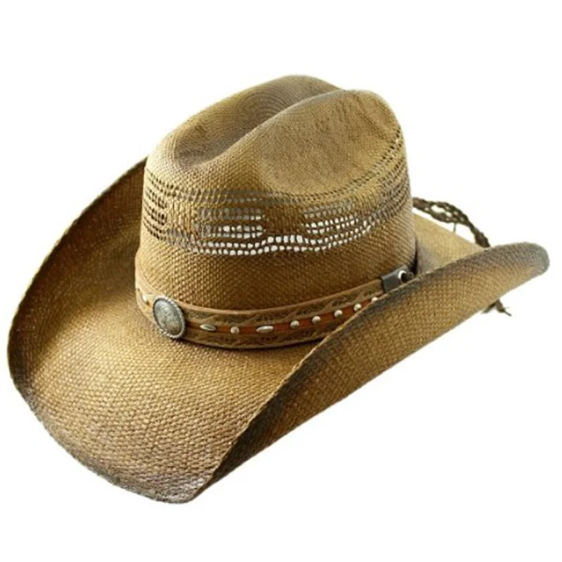 Men's western boots with a high - heeled design and a pointed toeCalifornia Hat Co. Toyo Brown Straw Hat Men's western boots with a high - heeled design and a pointed toeCalifornia Hat Co. Toyo Brown Straw Hat