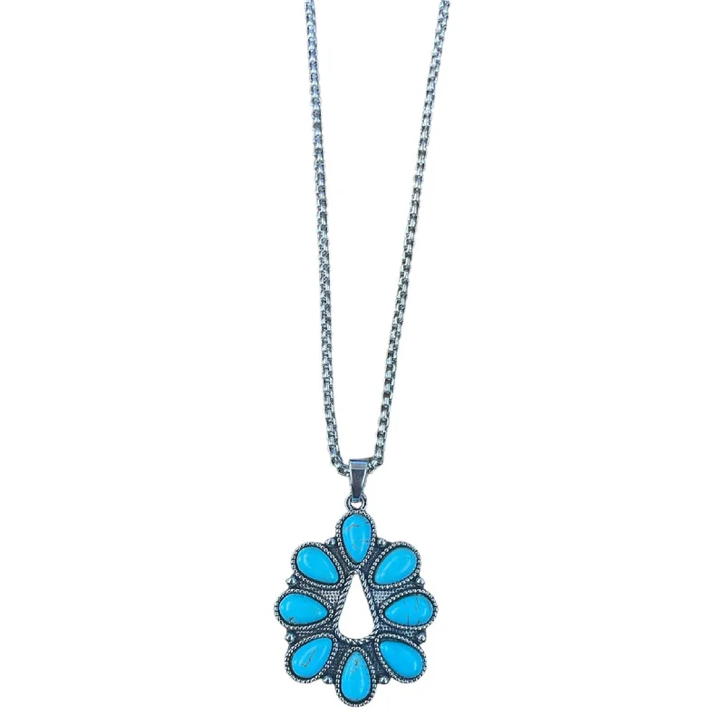 Men's western boots with a distressed leather finish for a rugged lookWest and Co. Turquoise Teardrop Necklace Men's western boots with a distressed leather finish for a rugged lookWest and Co. Turquoise Teardrop Necklace