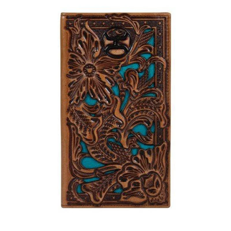 Men's western boots with a suede shaft and a leather soleHooey Trenditions Tooled Wallet Men's western boots with a suede shaft and a leather soleHooey Trenditions Tooled Wallet
