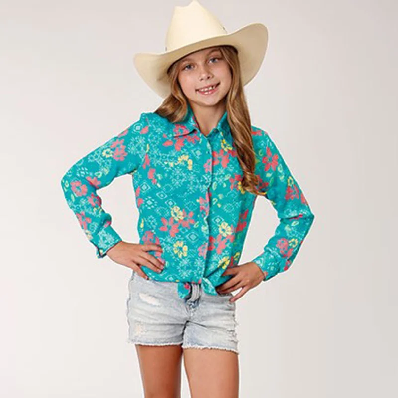 Men's western boots with a silver - toned hardware and accentsRoper Girl's Aztec Tropical Shirt Men's western boots with a silver - toned hardware and accentsRoper Girl's Aztec Tropical Shirt