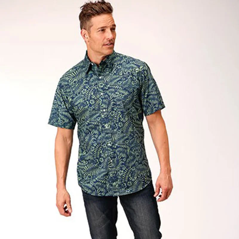 Men's western boots with a distressed leather finish for a rugged lookRoper Men's Tropical Print Shirt Men's western boots with a distressed leather finish for a rugged lookRoper Men's Tropical Print Shirt
