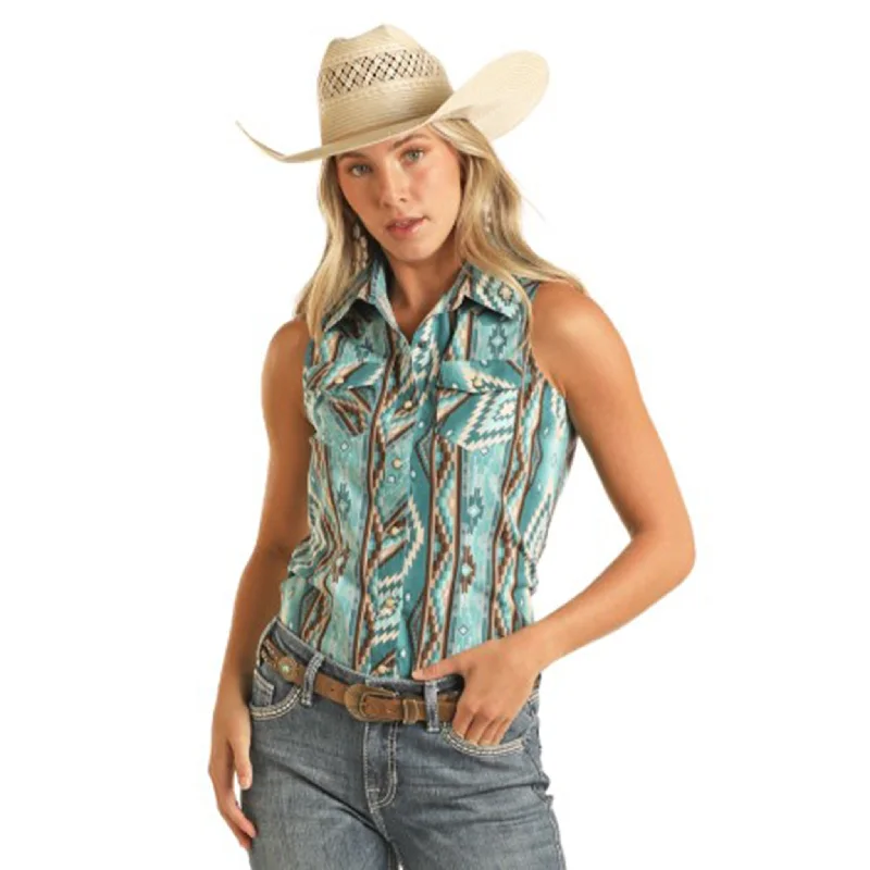 Alligator - embossed men's western boots for a bold statementRock & Roll Women's Aztec Snap Tank Alligator - embossed men's western boots for a bold statementRock & Roll Women's Aztec Snap Tank