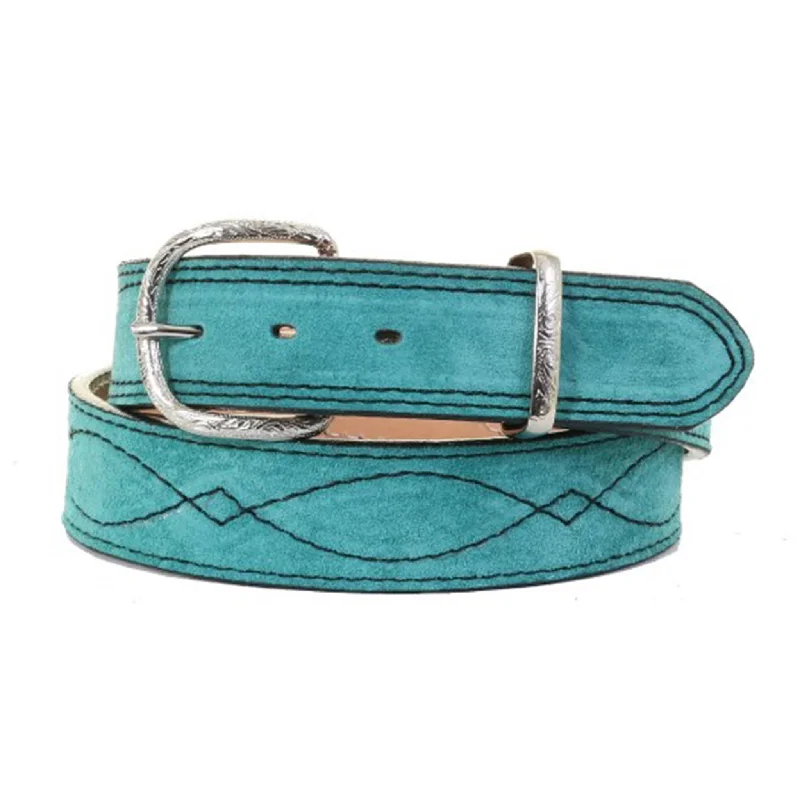 Men's western boots with a traditional western boot silhouette and a polished shineDouble J Saddlery Turquoise Suede Figure 8 Belt Men's western boots with a traditional western boot silhouette and a polished shineDouble J Saddlery Turquoise Suede Figure 8 Belt