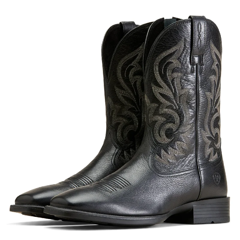 Alligator - embossed men's western boots for a bold statementAriat Men's Ultra Black Slim Zip Square Toe Alligator - embossed men's western boots for a bold statementAriat Men's Ultra Black Slim Zip Square Toe