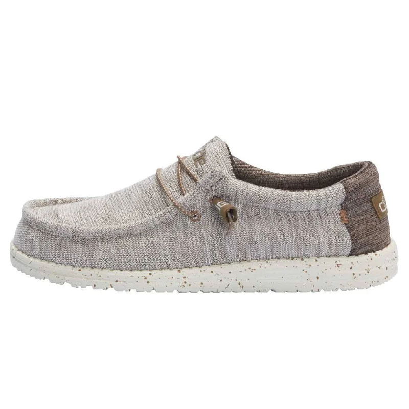 Men's western boots with a high - quality leather upper and a suede liningHey Dude Men's Wally Stretch Limestone Shoes Men's western boots with a high - quality leather upper and a suede liningHey Dude Men's Wally Stretch Limestone Shoes