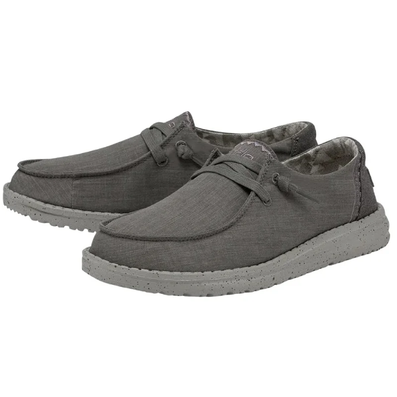Men's western boots with a scalloped edge and a pull - on strapHey Dude Wendy Inca Armour Grey Men's western boots with a scalloped edge and a pull - on strapHey Dude Wendy Inca Armour Grey