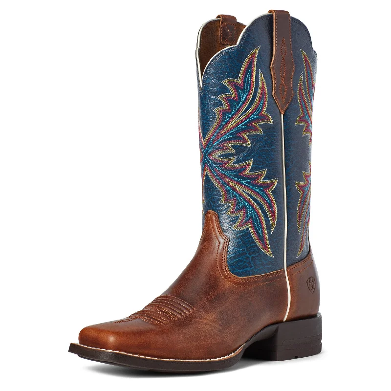 Men's western boots with a leather - wrapped heel and a smooth finishAriat Women's West Bound Western Boots Men's western boots with a leather - wrapped heel and a smooth finishAriat Women's West Bound Western Boots