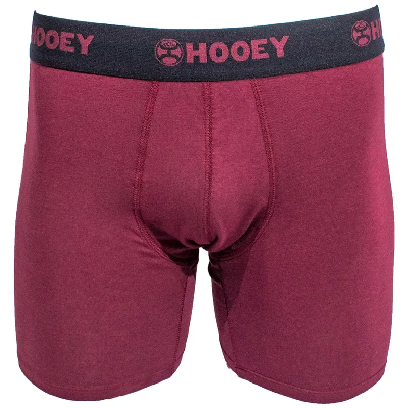 Men's western boots with a distressed leather finish for a rugged lookHooey Briefs Wine and Grey