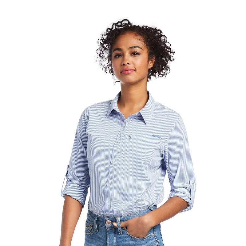Men's western boots with a leather sole and a heel guardAriat Womens VentTEK Long Sleeve in blue & white stripes Men's western boots with a leather sole and a heel guardAriat Womens VentTEK Long Sleeve in blue & white stripes
